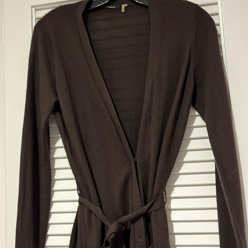 Tahari Long Robe Style Cardigan - Picture 10 of 10